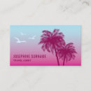 Recherche de agences de voyages cartes visite Coucher de soleil