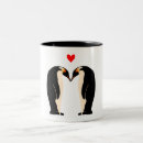 Recherche de amour de pingouin tasses Café