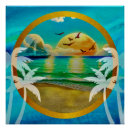 Recherche de plage palmier posters Soleil