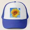 Zoek naar gele zonnebloem trucker petten Blauw