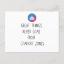 Recherche de confort cartes postales Zone de confort