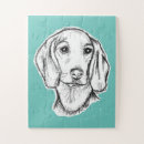 Recherche de teckel puzzles Chiot