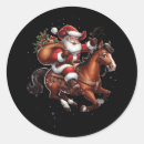 Zoek naar grappige paarden stickers Kerstmis