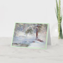 Recherche de scène neige vœux cartes Boisé