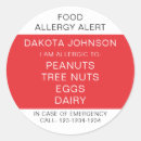 Recherche de allergies alimentaires autocollants Enfants