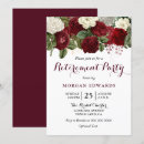 Recherche de rouge blanc invitations Parti de retraite