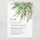 Recherche de feuille eucalyptus mariage invitations Monogramme