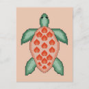 Recherche de tortues cartes postales Vert