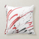 Recherche de gris noir rouge coussins Blanc