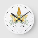 Recherche de visage horloges Visage de licorne