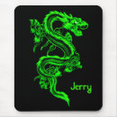 Recherche de dragon vert tapis souris Imaginaire