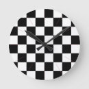 Recherche de damier noir et blanc horloges Échiquier