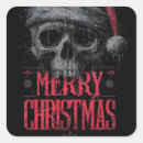 Recherche de noël gothique autocollants Crâne