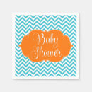 Zoek naar oranje chevron servetten Baby shower