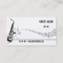 Recherche de joueur de saxophone cartes visite Musicien