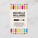 Recherche de doigts cartes visite Manicuriste