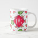 Recherche de pastèque motif tasses Fruits tropicaux