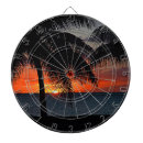 Recherche de tropical jeux de fléchettes Coucher de soleil