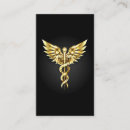 Recherche de symbole de caducée cartes visite Médecin