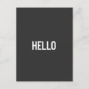Recherche de hello cartes postales Noir et blanc