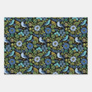 Recherche de flore papier cadeau Fleurs bleues