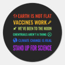 Recherche de terre plate autocollants Science
