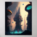 Recherche de ville futuriste posters Fi sci