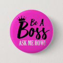 Zoek naar roze speld buttons Baas