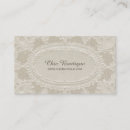 Recherche de dentelle rustique cartes visite Vintage