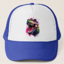 Recherche de dinosaures trucker casquettes Aquarelle