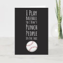 Recherche de joueur de baseball vœux cartes Équipe