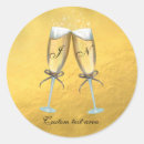 Recherche de verre de champagne autocollants Fiançailles