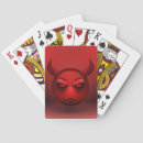 Recherche de diable rouge de jeux de cartes Horreur
