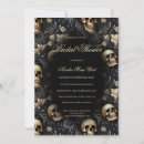 Recherche de skull bridal shower invitations Gothique