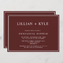Recherche de burgundy invitations Moderne