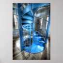 Recherche de spirals posters Blue