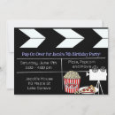 Recherche de soirée cinéma invitations Fête d'anniversaire