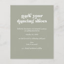 Recherche de danse sur la table invitations Typographie