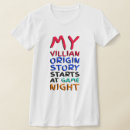 Zoek naar schurken tshirts Verhaal