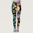 Recherche de motif unique leggings Noir