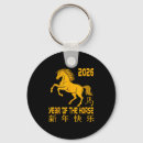 Recherche de bonne année porteclés Cheval