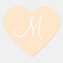 Recherche de coeur mariage autocollants Monogramme