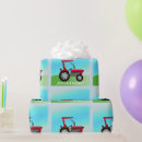 Recherche de tracteur rouge papier cadeau Mignon