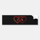 Recherche de rouge coeur voiture autocollants Noir