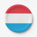 Recherche de français assiettes en papier Drapeau