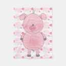 Zoek naar cartoon varken dekens Roze