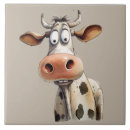 Recherche de dessin de vache carreaux Illustration