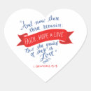 Zoek naar geloof hoop liefde stickers Christelijk