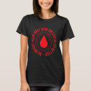 Recherche de donation tshirts Sang
