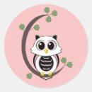 Recherche de hibou sur une branche autocollants Animal